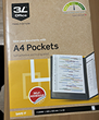 3L Self-adhesive & Transparent Packets A4 220 x 305mm  Pack of 10